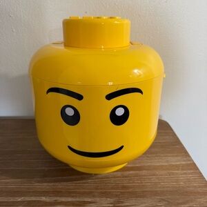 Lego Bright Yellow Smiling Storage Head